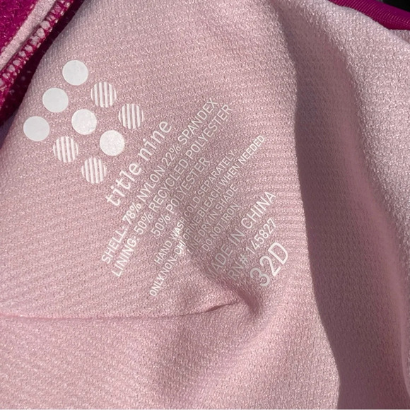 NWT Title Nine Pele Tankini Top Loganberry Sz 32D - Picture 6 of 10